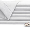 RUVANTI Unisex Birdseye Flat-Fold Cloth Diapers for Babies 3 Pack, 100% Cotton Reusable Diaper Inserts 23x23 Inches, White