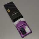 SSLOTSCASE for Samsung Galaxy S25 Ultra Case with Card Holder & Lens Cover & Hidden Kickstand, Silicone Edge Durable Protective Wallet Phone Case Cover for Galaxy S25 Ultra 6.9'', Dark Purple