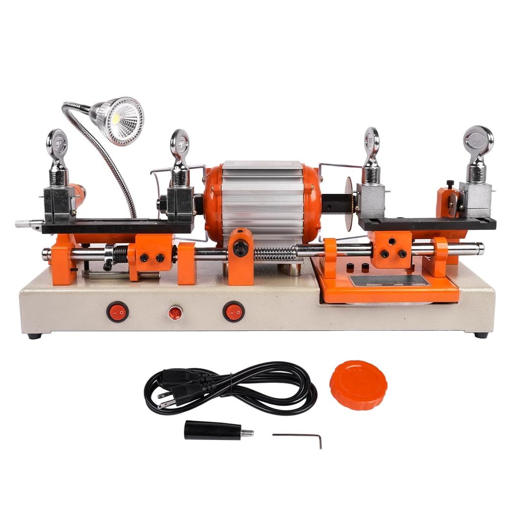 Horizontal Hardware Cutting Machine, 110V 180W Metal Slotting & Profiling Machine, Precision Cutter with Multi-Direction Clamps, Electric Bench Cutting Equipment