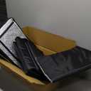 Rest-Eazzzy Cat House for Outdoor Cats, Weatherproof and Insulated Feral Cat House with Mat and Clip, Easy to Put Together, Selfwarming Cat Shelter for Winter (Black, Waterproof House-L)