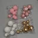 ASTARON 32 Pcs Ball Cake Topper Decorations Mini Balloons Cake Topper Sticks Foam Balls Cake Picks Cake Topper Balls Cake Decorations for Wedding Party Birthday Cake Decorations (Rose goldPink)