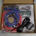 NEW 10" 1200W Subwoofer,BLUE Slim Underseat Car Subwoofer and Amp Package.Under Seat Subwoofers with Amp,Individual Control for Low Pass/Gain/Boost Bass.Deep Bass Perfect for Truck/SUV/Jeep/MPV