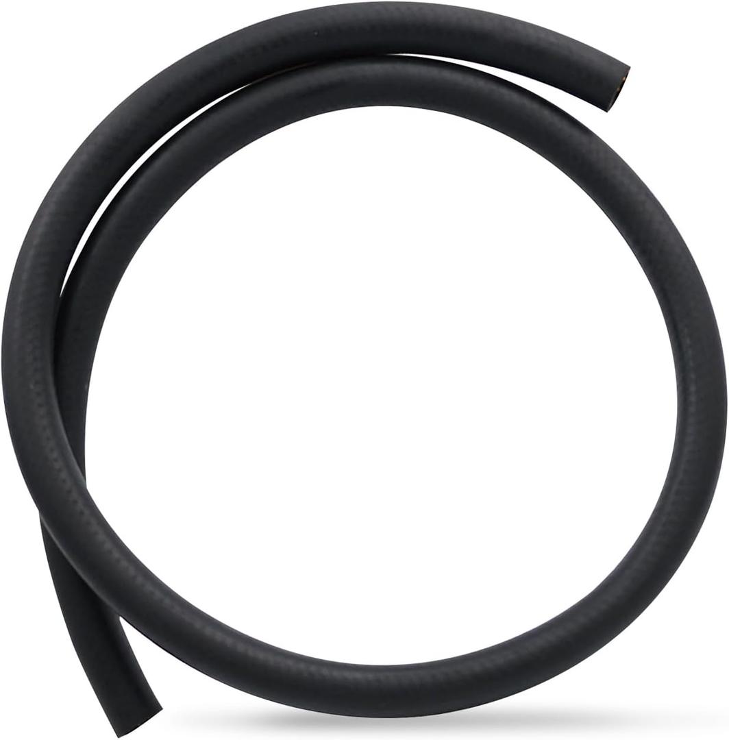 SMMS 3/4" Heater Hose, 5FT Coolant Radiator with Double Fibres 100PSI SAE 20R3, Vacuum Straight Line for Engine Cooling System, Black