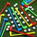 36 Pcs Plastic Mini Golf Clubs for Toddlers, Kids Golf Clubs Toy Set, Toy Balls for Outdoor Indoor Lawn Sports Birthday Gifts for Boys Girls