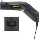 Wagner Spraytech 0503038 HT400 Heat Gun, Dual Temperature Hot Air Tool 680 and 450 Degrees, Shrink Tubing, Embossing, Craft Projects, Sticker Removal Heat Gun