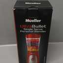 Mueller Personal Blender for Shakes and Smoothies with 15 Oz Travel Cup and Lid, Juices, Baby Food, Heavy-Duty Portable Blender & Food Processor, Red