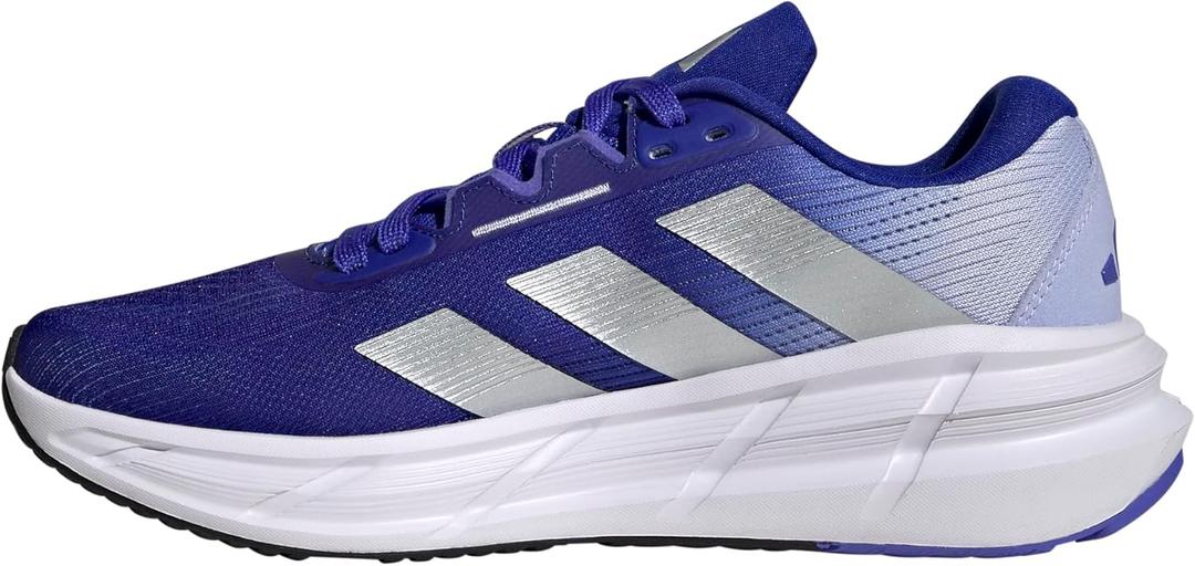 adidas Women's Questar 3 Running Sneaker (9.5, Lucid Blue/Silver Metallic/Violet Tone)
