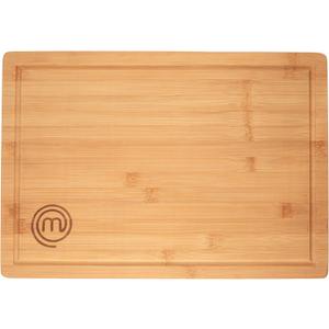 MasterChef Bamboo Cutting Board for Kitchen, Butcher Block Countertop, Large Chopping Board Wood 18" x 12", Natural, Organic & Food Safe Surface, Reversible Wooden Cutting Board with Juice Groove