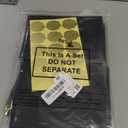 50 Pcs A7 Envelopes 5 x 7 Card Envelopes V Flap Mailer with Gold Border for Office Wedding Invitation Cards Graduation Baby Shower Greeting Cards(Black)