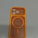 TOCOL for iPhone 17 Pro Case, Full Camera Protection, Built-in Magnetic Ring, Compatible with Magsafe Charger, Drop Protection, Translucent Matte Phone Case for iPhone 17 Pro 6.3 inch (Orange)