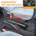 Floor Organizer Compatible with 2021-2026 Ford Transit Center Console Storage Organizer Under Seat Box Bin Cup Holder for Transit Accessories(Not for Transit Connect)