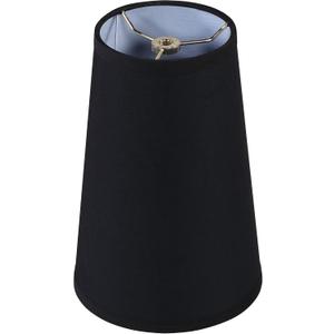Aspen Creative 32166 Transitional Hardback Empire Shape Spider Fitter Lamp Shade in Black, 4-3/4" Top x 6-3/4" Bottom x 10" Slant