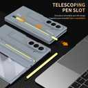 for Samsung Galaxy Z Trifold Case with Built-in Screen Protector and S Pen, Full-Body Shockproof Protective Cover with Kickstand for Samsung Z Trifold 5g Phone Case Shell (Gray)