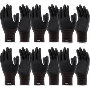 NoCry Nitrile Coated Work Gloves  Breathable & Flexible - Oil & Tear Resistant Working Gloves for Both Men and Women - Ideal for Mechanics or Warehouse Work