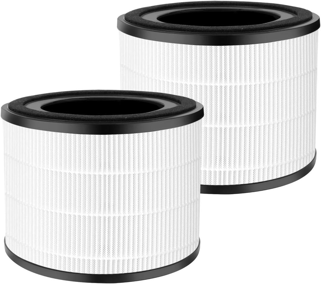 ATXKXE 2 Pack AP-S0610L Air Filter Replacement Fit for Mooka AP-S0610L Air Purifier, 3-in-1 True Filter