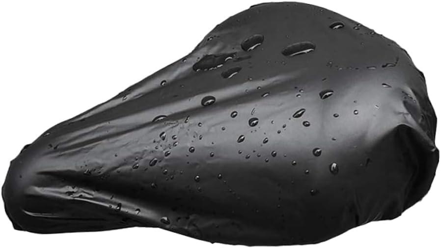 Kisangel 6pcs Wide Bike Seat Covers Bike Saddle Rainproof Cover PVC Protective Elastic Fit