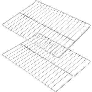 WB48T10095 Oven Racks Replacement Parts for GE Profile Oven Rack 304 Stainless Steel GE Hotpoint Gas Range Stove Rack 23.75 x 17.4 Spectra XL44 Electric Roaster Double Wire Rack Shelf 2 Pcs, 23.75'' x 17.4'' Upgraded Oven Rack