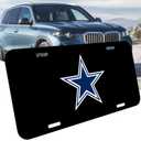 Front License Plate Tag for CowboysDecorative License Plates Metal Car Plate 6"X12" Fans Tag Cover