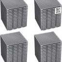 50 PCS Modular Interlocking Cushion Interlocking Floor Tiles with Hole Drainage Mat 10" x 10" Non Slip Pool Deck Mat Outdoor for Drain Deck Pool Patio Shower Kitchen Balcony (Grey)