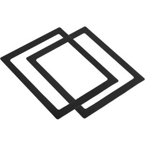 PATIKIL Magnetic Picture Frame, 2 Pack Magnetic Photo Frame Picture Holder Holds 8.5x11 Inch Photos for Refrigerator Metal Home Office, PVC Black