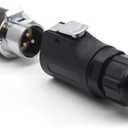 XHP20 Series 2Pin-12Pin Panel Mount Waterproof Aviation Conenctor IP67,AC DC Signal,Industrial Electrical Power Cable Connector Plug Socket,Fit RV Solar Port (3Pin)