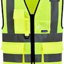 A-SAFETY safety vests (Medium, Yellow)