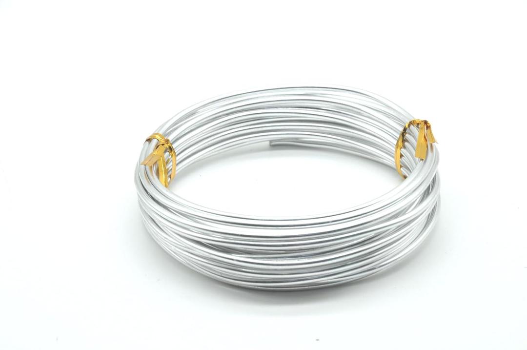 Aluminum Wire, Wire Armature, Bendable Metal Craft Wire for Making Dolls Skeleton DIY Crafts (9Gauge(3mm), Silver)