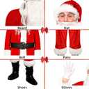 Santa Suit Men's Santa Claus Costume 10pcs Christmas Santa Outfits for Adults Santa Costume, Santa Coat 2022