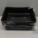 5-Pack 13 L Commercial Bus Tubs/Tote Box, Black Plastic Storage Wash Basin Tub