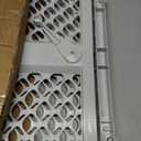 MYPET Universal Pet Gate: 26 - 42 Wide Dog Gate for Doorways with Pressure Fit or Swinging Door Hardware Mounting Types Included: 26" Tall; Gray