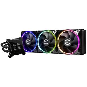 EVGA CLCx 360mm All-in-One LCD CPU Liquid Cooler, 3X 120mm PWM ARGB Fans, Intel, AMD, 400-HY-CX36-V1