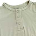 UPTON AVE Knotted Gown Baby Newborn, Viscose derived from Bamboo, Infant Sleeper with Mittens, Baby Girl, Baby Boy, (Olive)