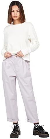 Volcom Women's Frochickie Trouser Slim Fit Chino Pant Medium