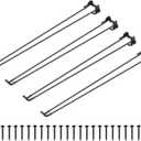 uxcell Foldable Furniture Legs, 4Pcs 24" - Metal Folding Hairpin Table Legs, DIY Home Projects with Mounting Screws for Laptop Desk Chairs Coffee Table Bench