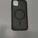 SUPFINE Magnetic for iPhone 11 Phone Case(Compatible with MagSafe)(Military Grade Drop Protection) Translucent Matte Shockproof Phone Cover,Black