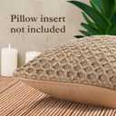 Boho Living 12x20 Beige Throw Pillow Covers Pillow insert not included - (1) Boho Pillow Cover