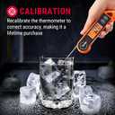 ThermoPro Digital Instant Read Meat Thermometer for Grilling Waterproof Kitchen Cooking Food Thermometer with Ambidextrous Backlit for BBQ Grill Smoker Oil Fry Candy Thermometer