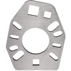 Mission Automotive Pinion Flange Holding Tool - Stainless Steel, Silver Powder Coated, 2x 1/2 In Square Sockets