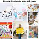 24”×36” Large Poster Board 30pcs White Poster Paper Poster Board Bulk suitable for DIY, Crafts, Signs Project Presentations, Drawing and School Supplies,250GSM Thickness Blank Posterboard