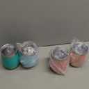 Patelai 4 Pcs Beach Girls Trip Tumbler Cups for Women Summer Beach Trip Gifts Favors Travel Gifts 12oz Vacation Cups for Friend Sister Vacation Organization(Sunsand Drink)