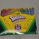 Crayola Twistables Colored Pencil Set (50ct), No Sharpen Colored Pencils For Kids, Kids Art Supplies for Back to School, 4+ 