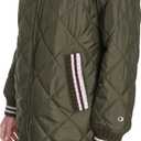 Champion Women's Mid-length Diamond Quilted Shawl Collar Jacket Large