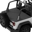 JOYTUTUS Tonneau Cover for Wrangler JK 2 Doors, Cargo Trunk Cover Tailgate Cover for 2007-2018 Wrangler JK