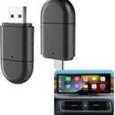 Wireless CarPlay & Android Auto Adapter - 2-in-1 Dual USB-C Plug for iPhone iOS 10+/Android 11+ | Fast Connection, Plug & Play Car Accessories | 2020-2025 Cars | No Delay HD Streaming & Auto Connect