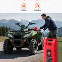 VEVOR Fuel Caddy, 15 Gallon, Fuel Tank Container with Gravity & Hand Pump Modes, Portable Fuel Tank with Wheels, 10 ft Delivery Hose & Manual Pump, Gas Caddy for Motorboats, ATVs, Gasoline & Diesel