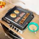 Cast Iron Griddle for Gas Grill, Kitchen Stove Top, Universal Flat Top Griddle Grill Flat Insert for Outdoor Camp Camping and BBQ Accessories, Large Cast Iron Skillet for Range Oven, Gift for Men