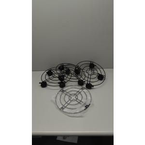 Bright Creations 4 Pack Metal Rolling Plant Stand Base, Planter Caddy with Wheels for Indoor and Outdoor Pots (10.6 Inches)