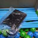 132 Piece Fort Building Kit - Indoor Play Engineering Set with Connecting Sticks & Balls - Creative STEM Building Toys for Kids Play Spaces, Tents & Hideouts (Blue)