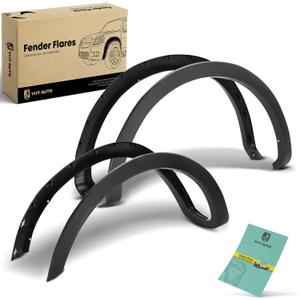 YHTAUTO OE Factory Style Fender Flares Fits 2004-2008 Ford F-150 Fleetside Bed (NOT Fit Heritage Models), Lincoln Mark LT 2006-2008 Wheel Cover, Set of 4