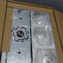 METWET Bathroom Light Fixtures, 3-Light Matte Black Vanity Light, Modern Wall Sconces with Milk White Globe Glass Shade, Vanity Lighting Fixtures Over Mirror, VL195-MB-ML-3